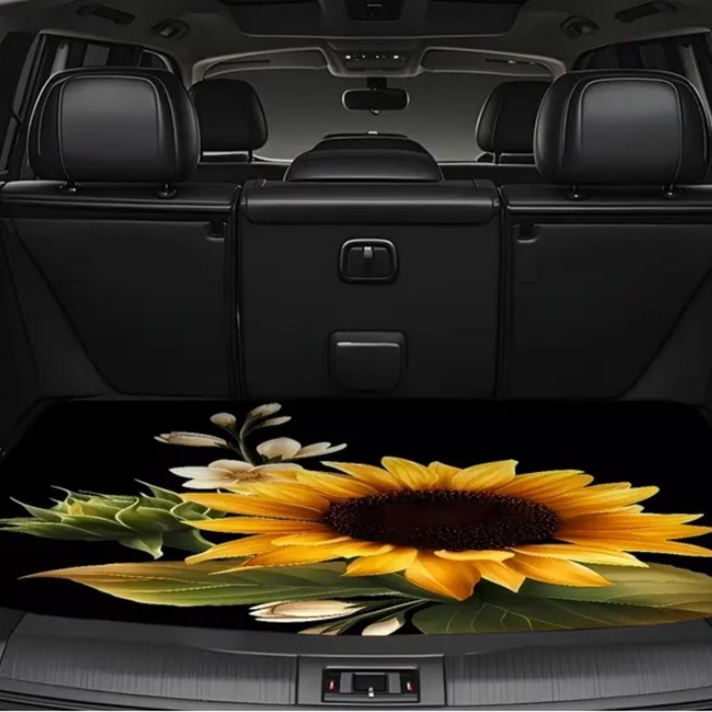 Sunflower Car Trunk Mat